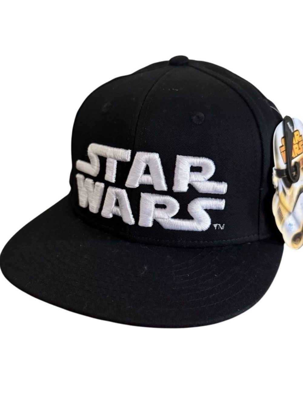 Star Wars Youth Size Hat Black & White Snapback Cap Embroidered Disney